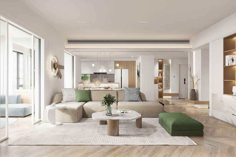 日式簡約原木風(fēng)小套二裝修效果圖